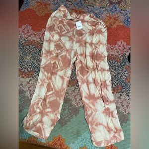 Free People Tie Dye Linen pants